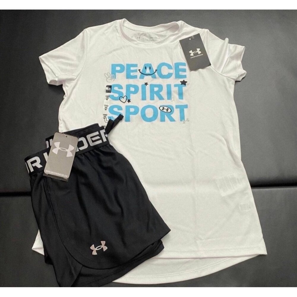 NWT Under Armour Athletic Set Girls Youth Size Medium